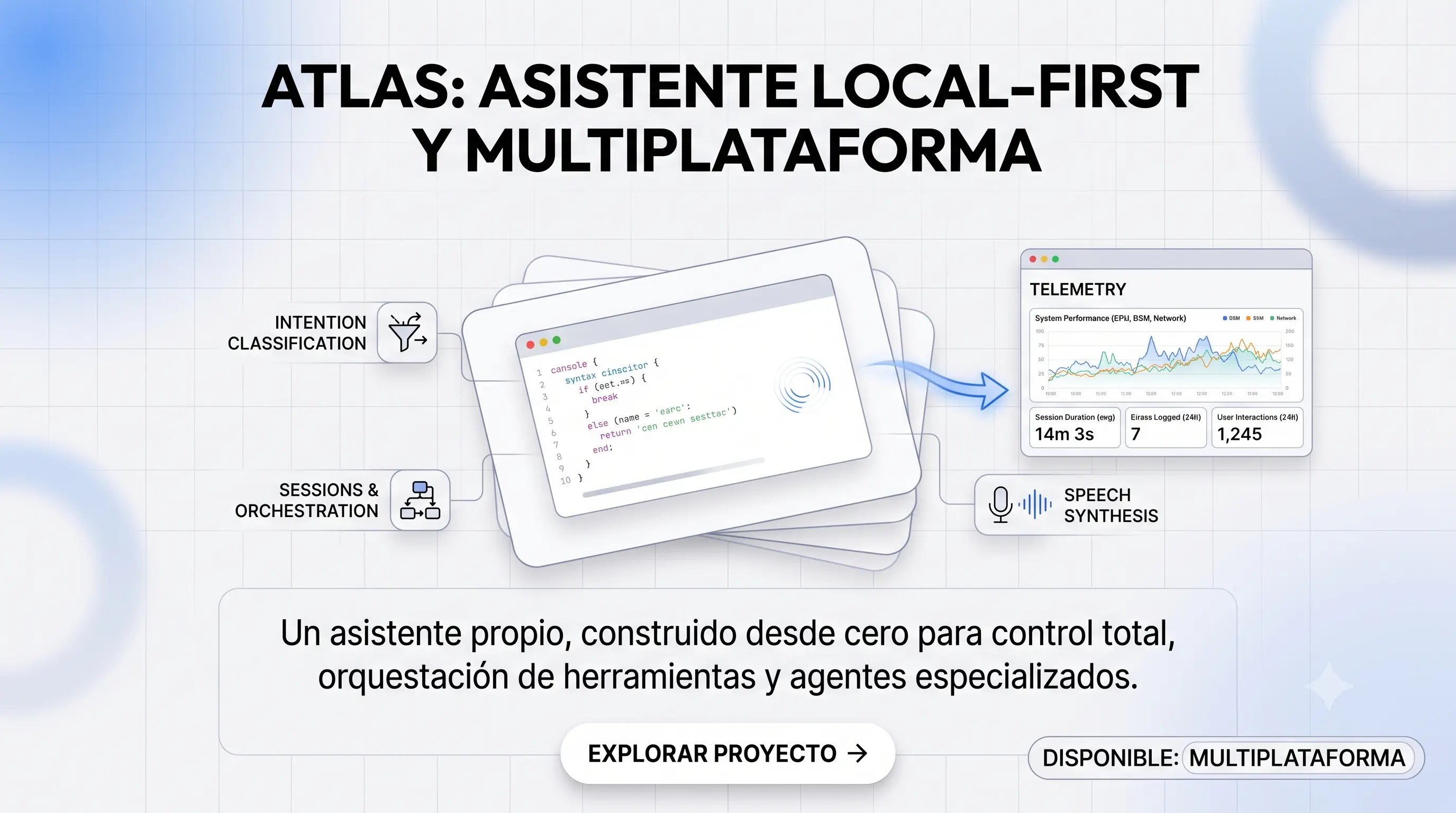 ATLAS: asistente local-first y multiplataforma para IA, sistema y productividad